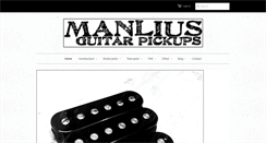 Desktop Screenshot of manliusguitar.com
